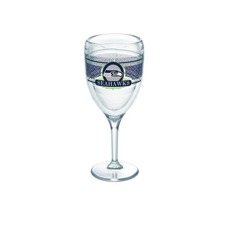 Seattle Seahawks 9 oz. Tervis Wine Glass - (Set of 2)