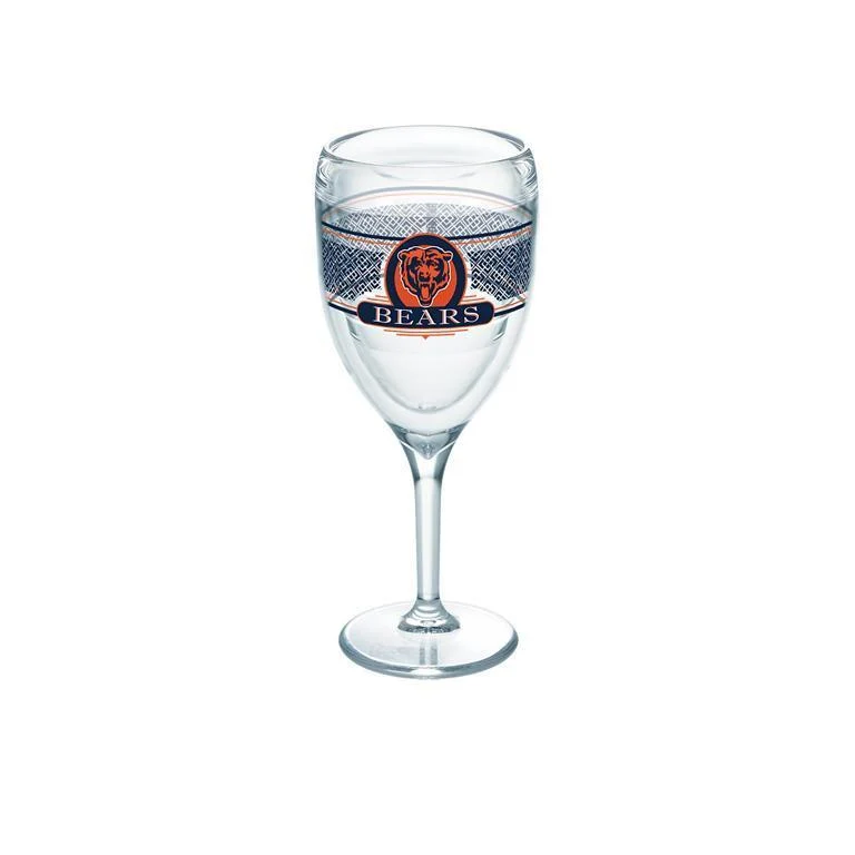 Chicago Bears 9 oz. Tervis Wine Glass - (Set of 2)