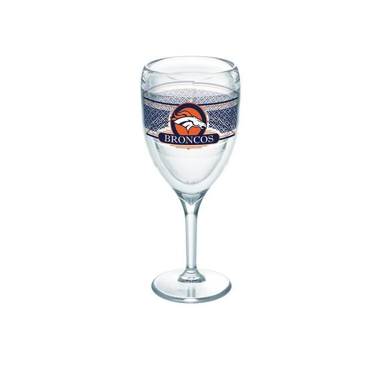 Denver Broncos 9 oz. Tervis Wine Glass - (Set of 2)