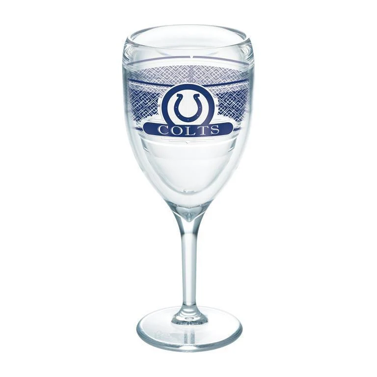 Indianapolis Colts 9 oz. Tervis Wine Glass - (Set of 2)