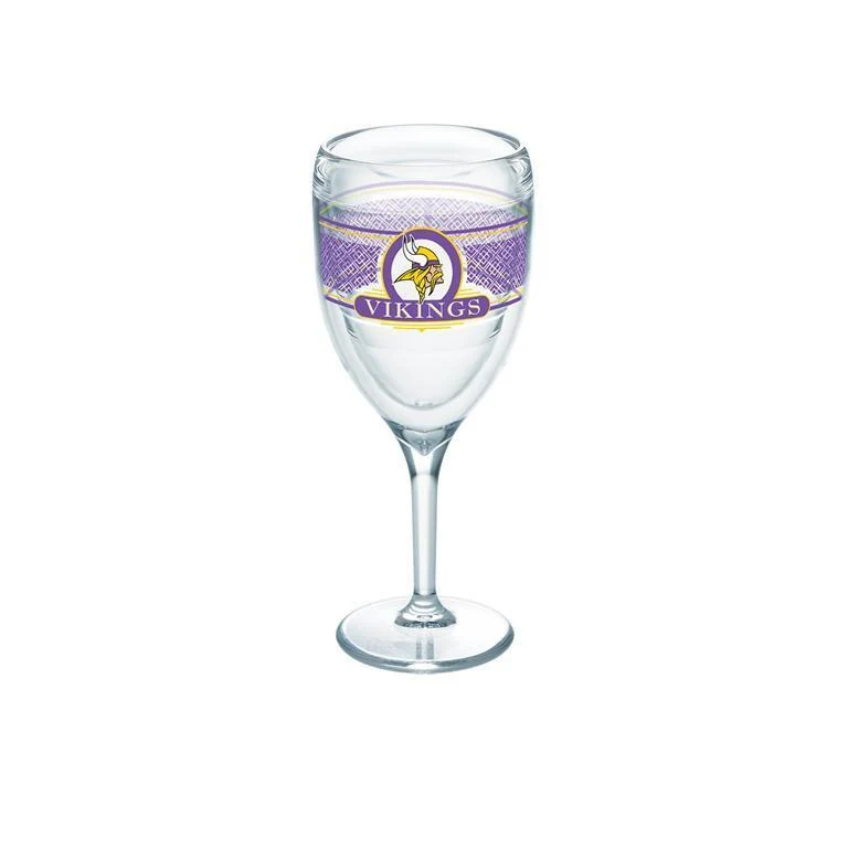 Minnesota Vikings 9 oz. Tervis Wine Glass - (Set of 2)