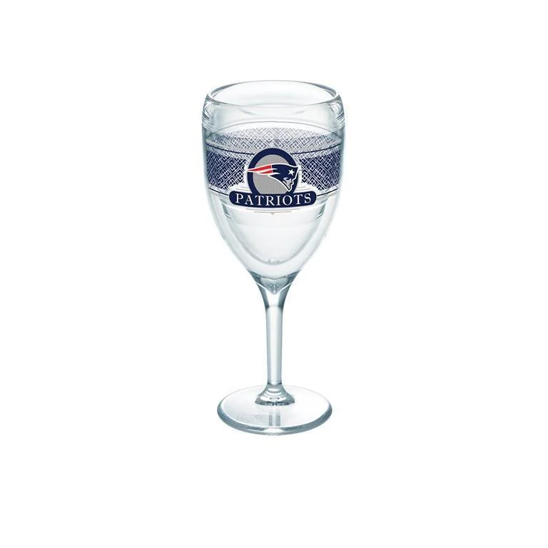 New England Patriots 9 oz. Tervis Wine Glass - (Set of 2)