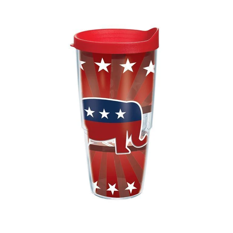 Republican Elephant 24 oz. Tervis Tumbler with Lid - (Set of 2)
