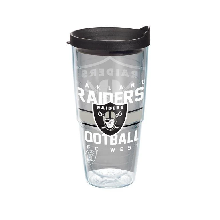 Oakland Raiders Gridiron 24 oz. Tervis Tumbler with Lid - (Set of 2)