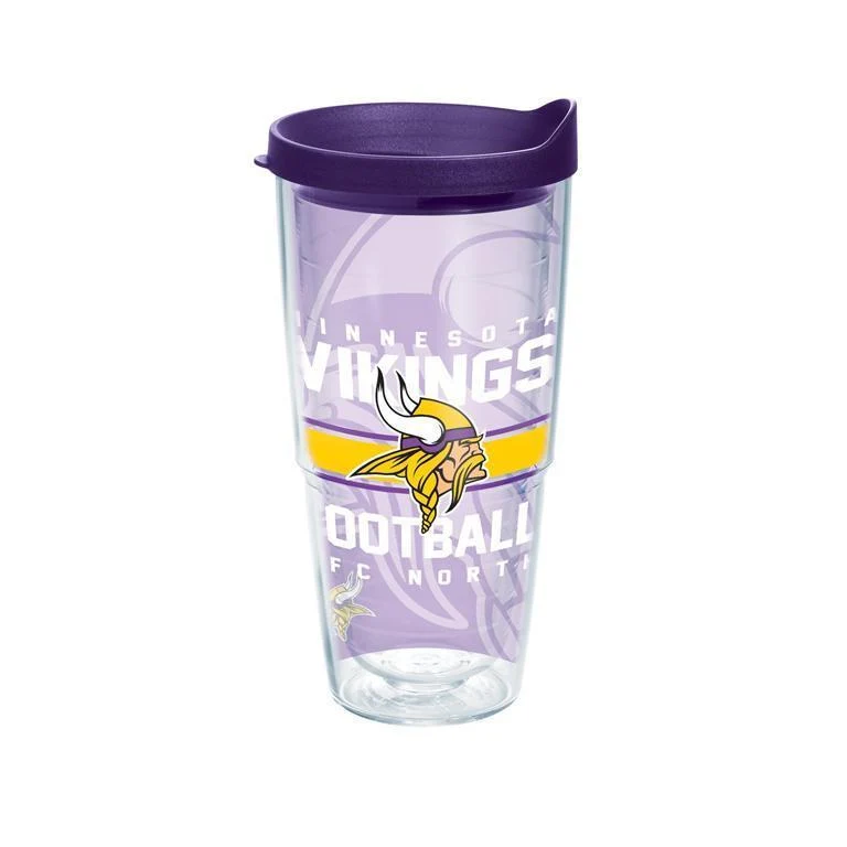 Minnesota Vikings Gridiron 24 oz. Tervis Tumbler with Lid - (Set of 2)