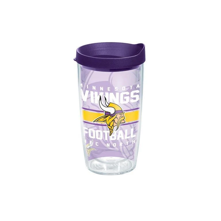 Minnesota Vikings Gridiron 16 oz. Tervis Tumbler with Lid - (Set of 2)