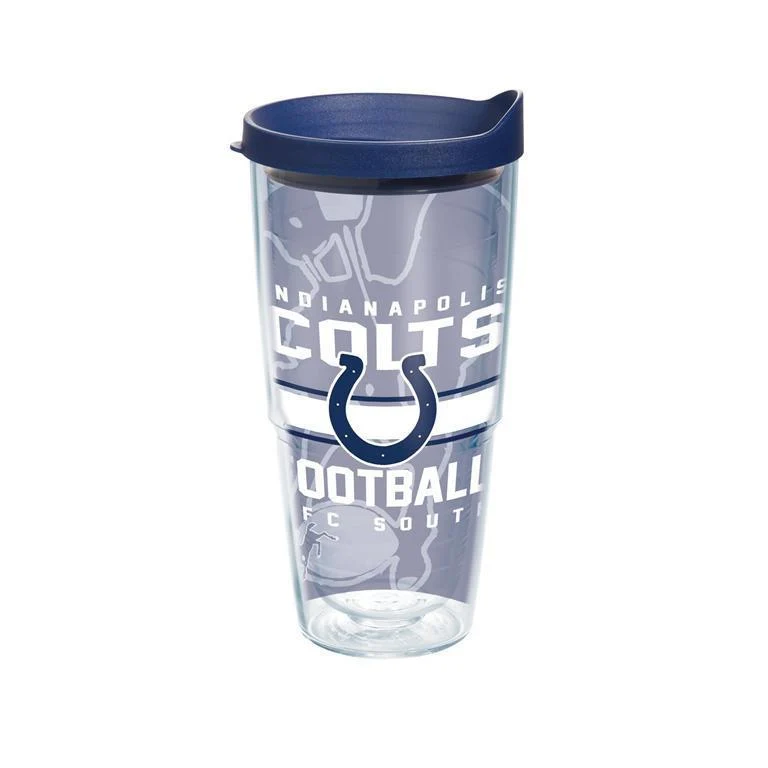 Indianapolis Colts Gridiron 24 oz. Tervis Tumbler with Lid - (Set of 2)
