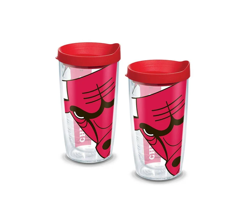 Chicago Bulls Colossal 16 oz. Tervis Tumbler with Lid - (Set of 2)