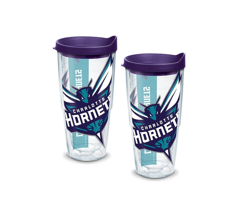 Charlotte Hornets Colossal 24 oz. Tervis Tumbler with Lid - (Set of 2)