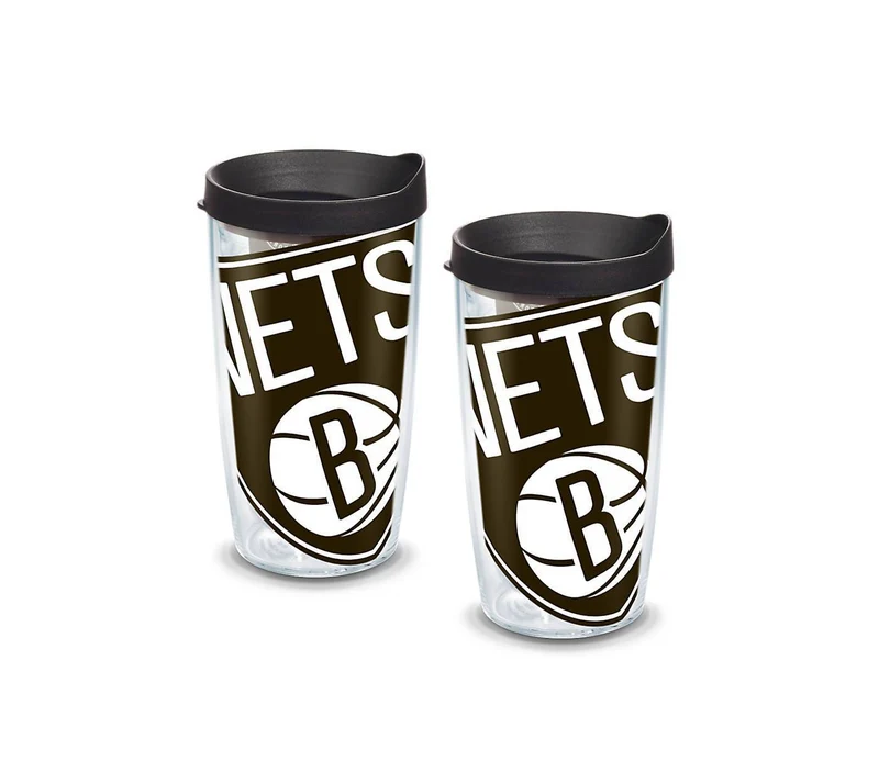 Brooklyn Nets Colossal 16 oz. Tervis Tumbler with Lid - (Set of 2)
