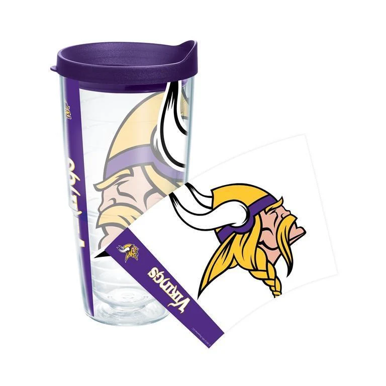 Minnesota Vikings Colossal 24 oz. Tervis Tumbler with Lid - (Set of 2)