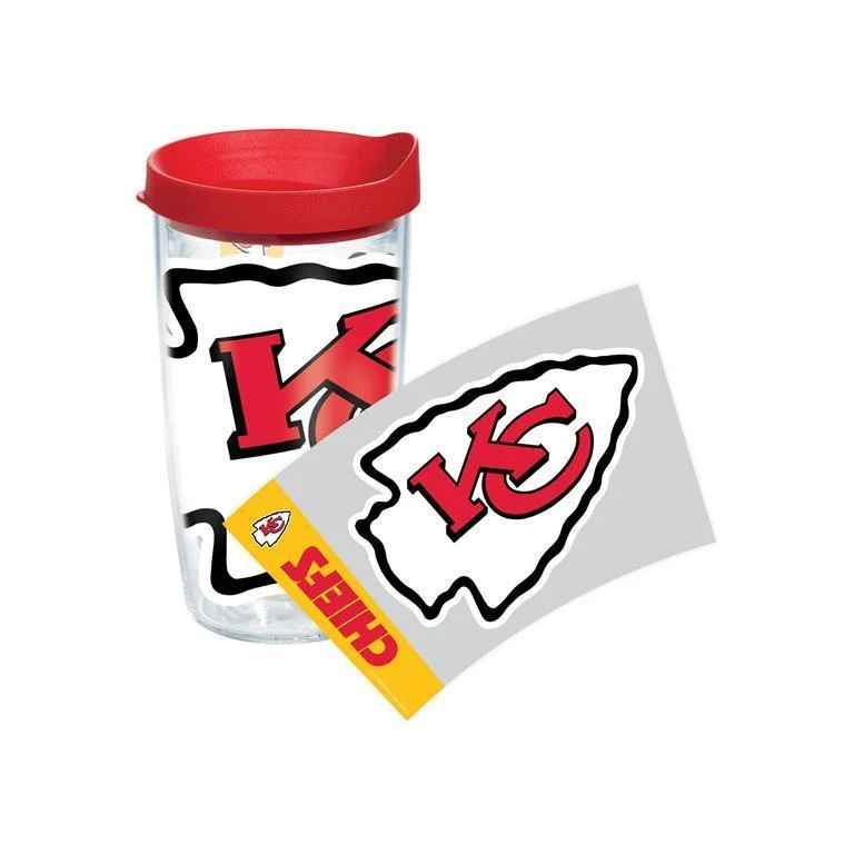 Kansas City Chiefs Colossal 16 oz. Tervis Tumbler with Lid - (Set of 2)