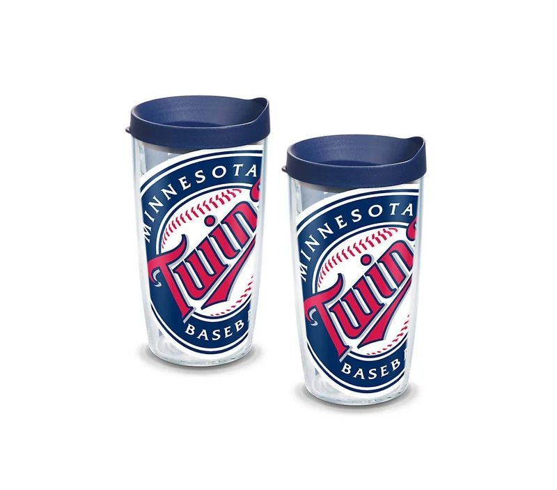 Minnesota Twins Colossal 16 oz. Tervis Tumbler with Lid - (Set of 2)