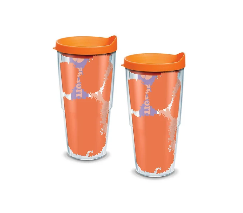 Clemson University Colossal 24 oz. Tervis Tumbler with Lid - (Set of 2)