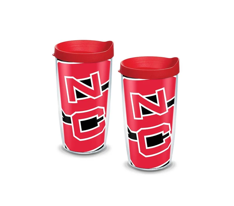 North Carolina State University Colossal 16 oz. Tervis Tumbler with Lid - (Set of 2)