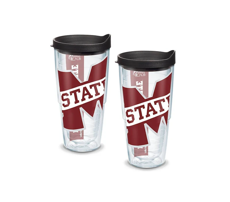 Mississippi State University Colossal 24 oz. Tervis Tumbler with Lid - (Set of 2)