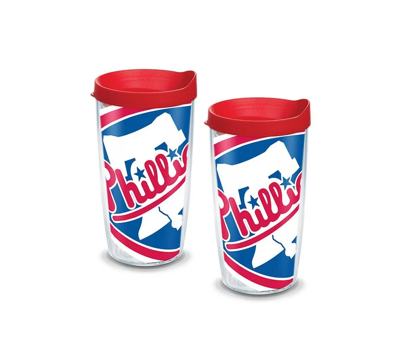 Philadelphia Phillies Colossal 16 oz. Tervis Tumbler with Lid - (Set of 2)
