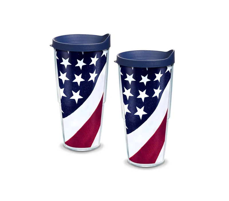American Flag 24 oz. Tervis Tumbler with Lid (Set of 2)