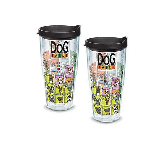 Dog Periodic Table 24 oz. Tervis Tumbler with Lid - (Set of 2)