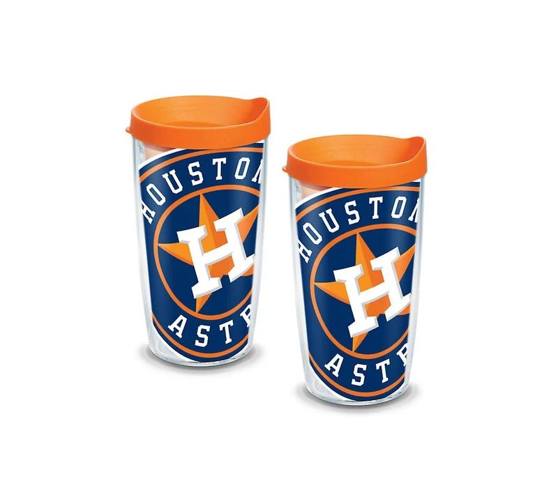 Houston Astros Colossal 16 oz. Tervis Tumbler with Lid - (Set of 2)