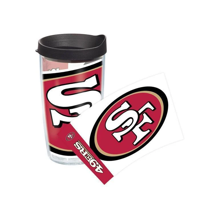 San Francisco 49ers Colossal 16 oz. Tervis Tumbler with Lid - (Set of 2)
