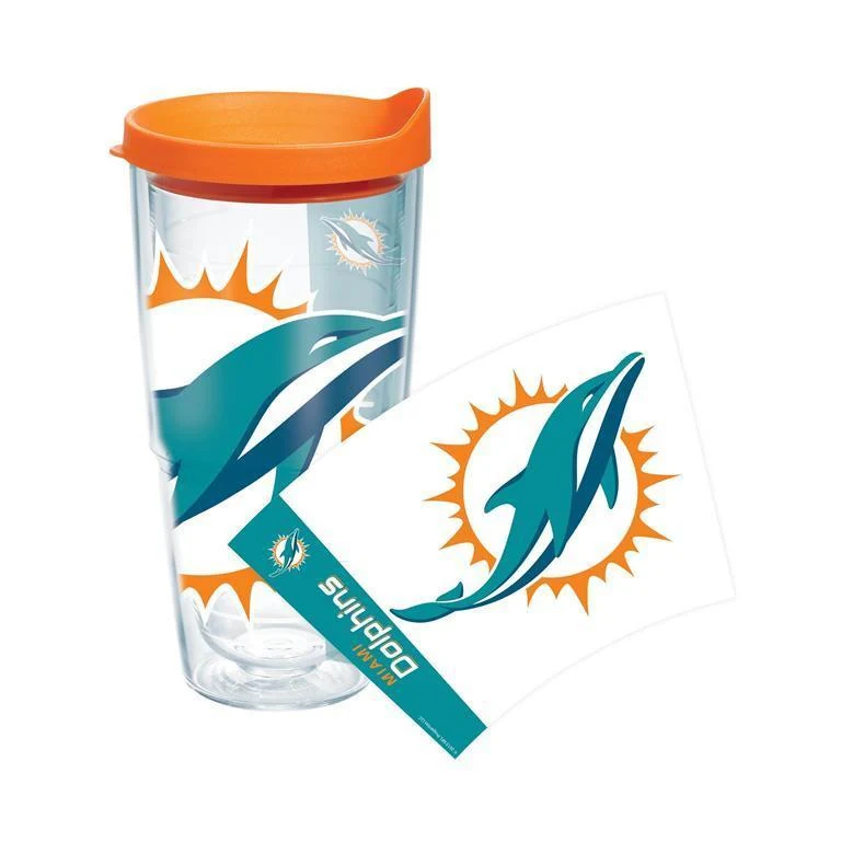 Miami Dolphins Colossal 24 oz. Tervis Tumbler with Lid - (Set of 2)