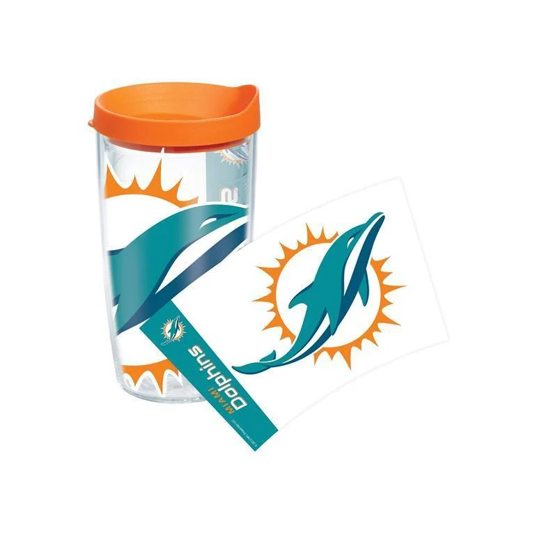 Miami Dolphins Colossal 16 oz. Tervis Tumbler with Lid - (Set of 2)