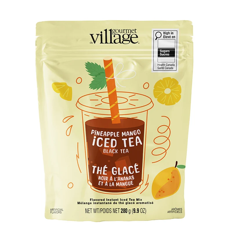 Thé glacé noir à l'ananas & à la mangue