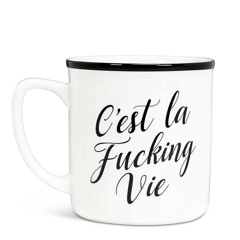Tasse vintage - C'est la f** vie