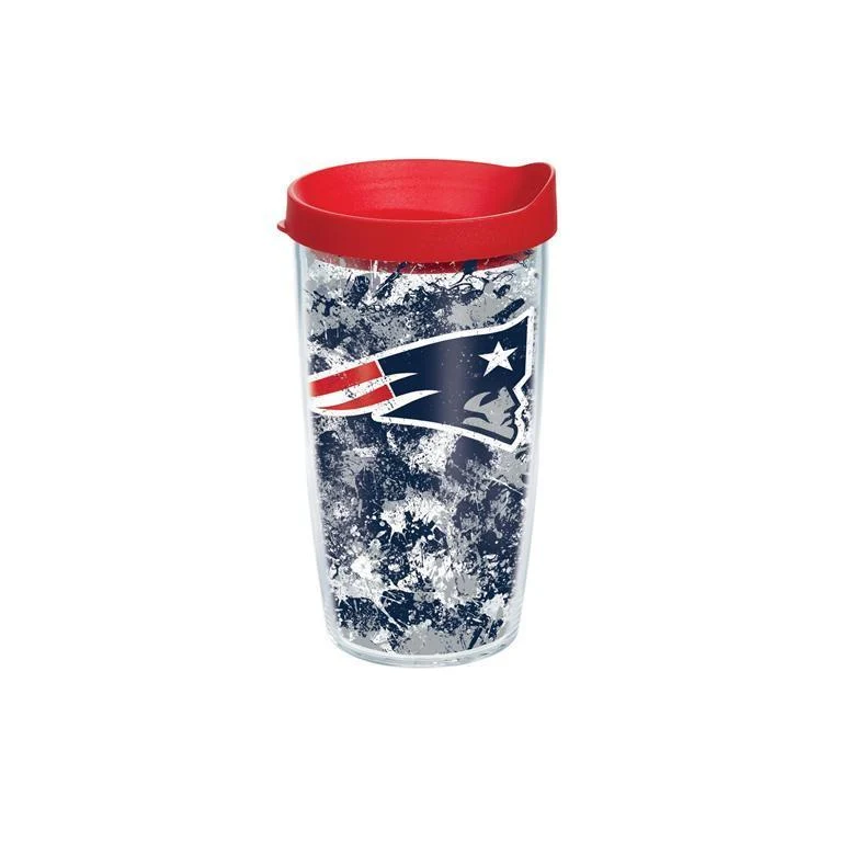 New England Patriots Splatter 16 oz. Tervis Tumbler with Lid - (Set of 2)