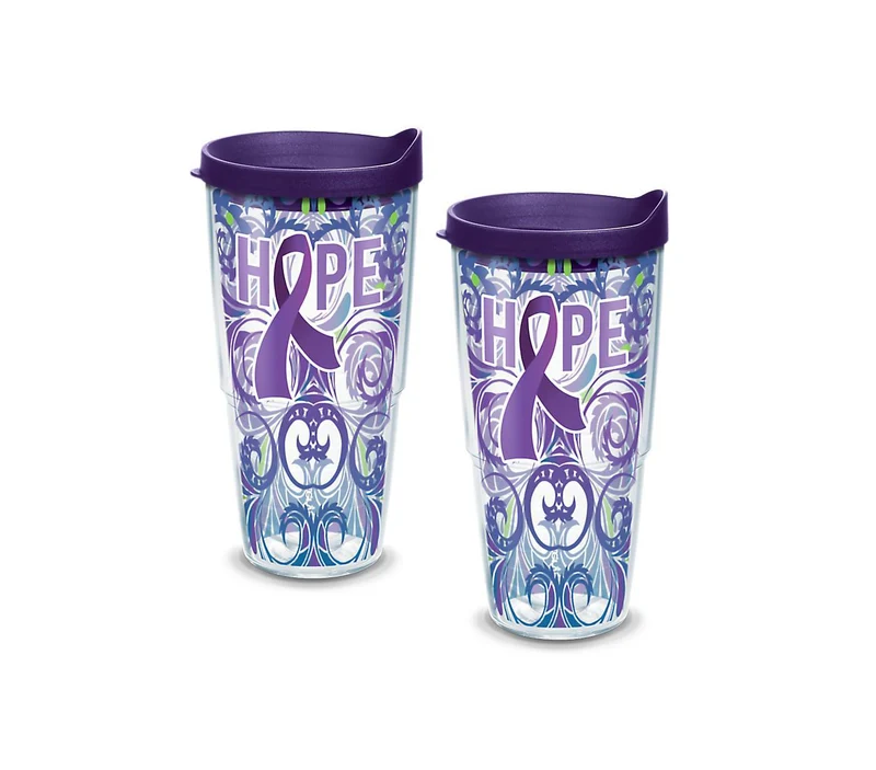 Cancer Awareness† 24 oz. Tervis Tumbler with Lid - (Set of 2)