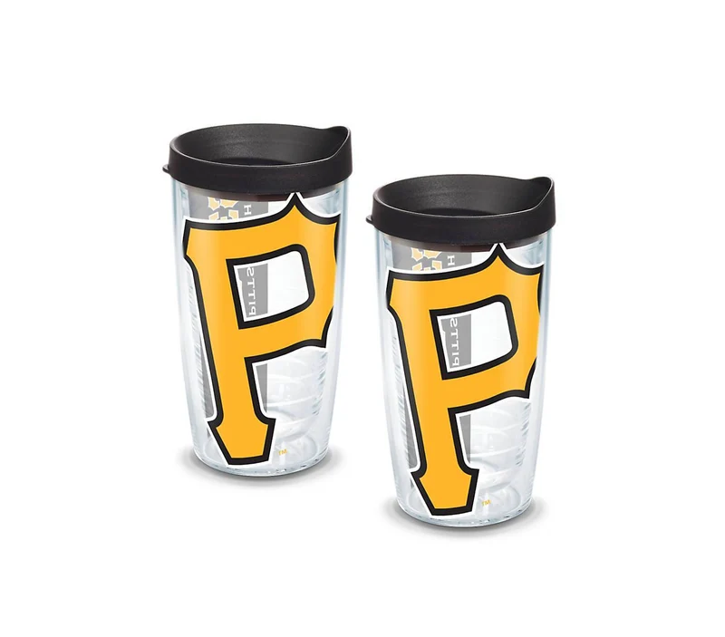 Pittsburgh Pirates Colossal 16 oz. Tervis Tumbler with Lid - (Set of 2)