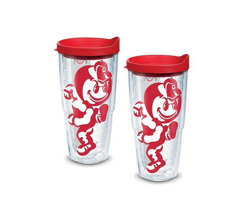Ohio State University Brutus Colossal 24 oz. Tervis Tumbler with Lid - (Set of 2)