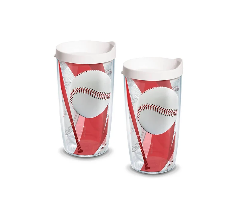 Baseball 16 oz. Tervis Tumbler with Lid - (Set of 2)
