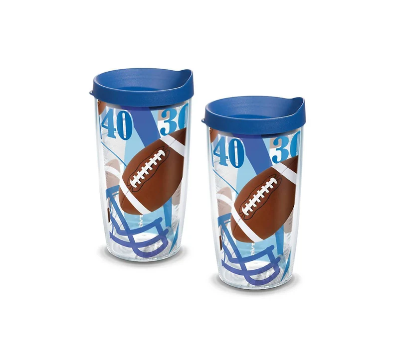 Football 16 oz. Tervis Tumbler with Lid - (Set of 2)