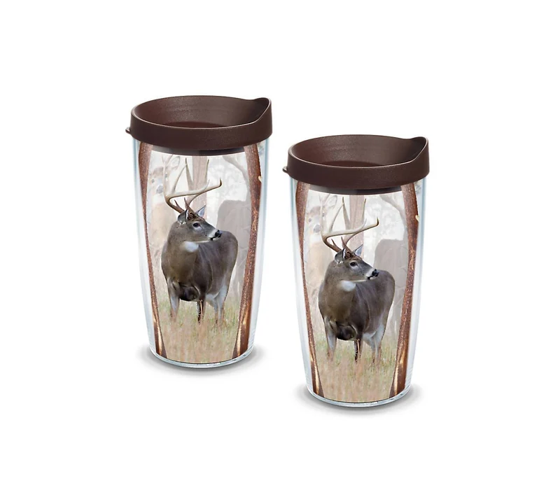 Deer 16 oz. Tervis Tumbler with Lid - (Set of 2)