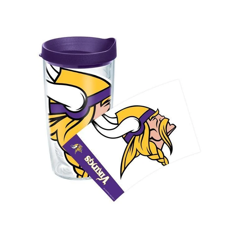 Minnesota Vikings Colossal 16 oz. Tervis Tumbler with Lid - (Set of 2)