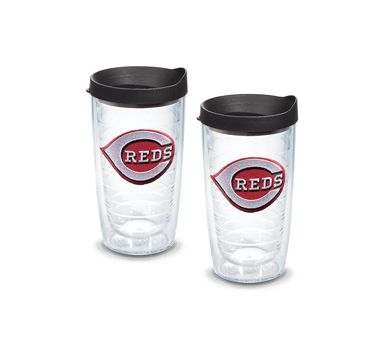 Cincinnati Reds 16 oz. Tervis Tumbler with Lid - Set of 2