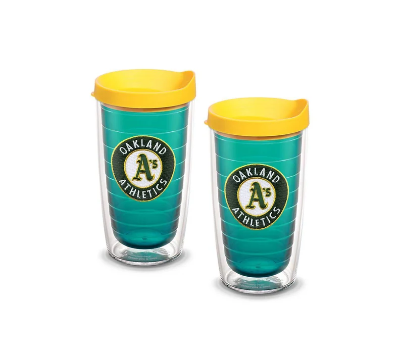 Oakland Athletics 16 oz. Tervis Tumbler with Lid - (Set of 2)