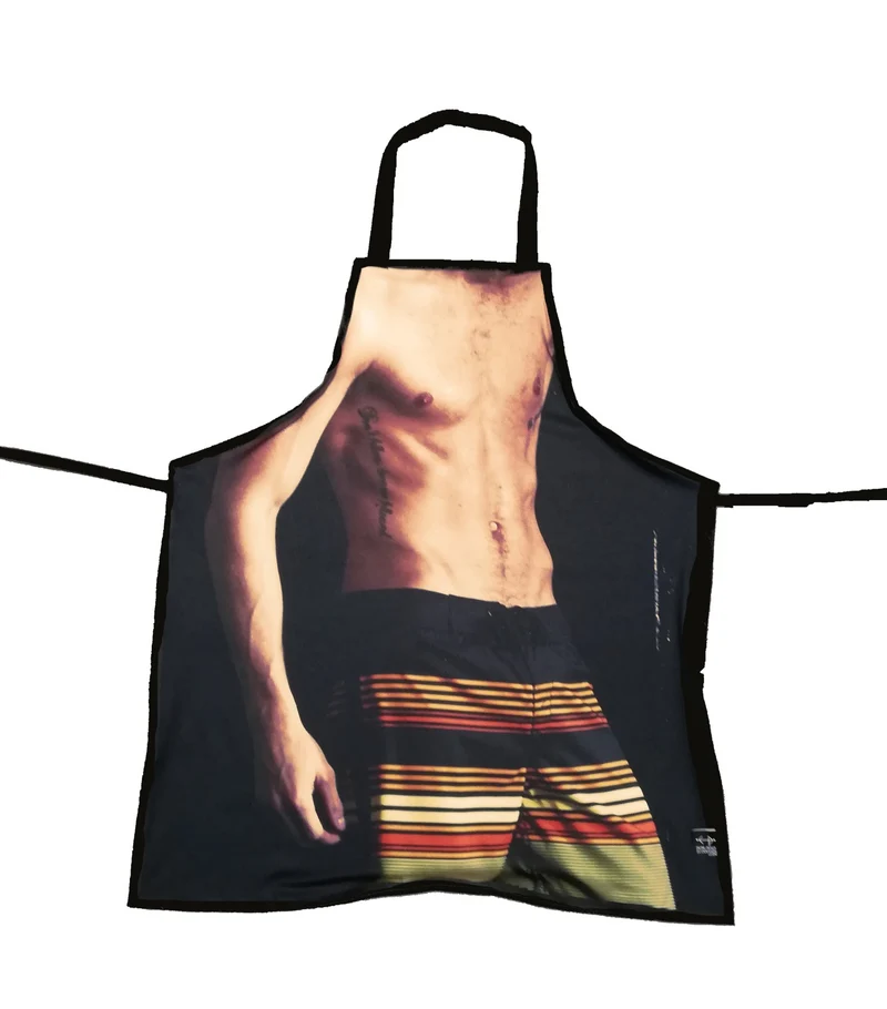 Tablier drôle de cuisine ou travaux - pour adulte - écoresponsable - homme Maillot ligné