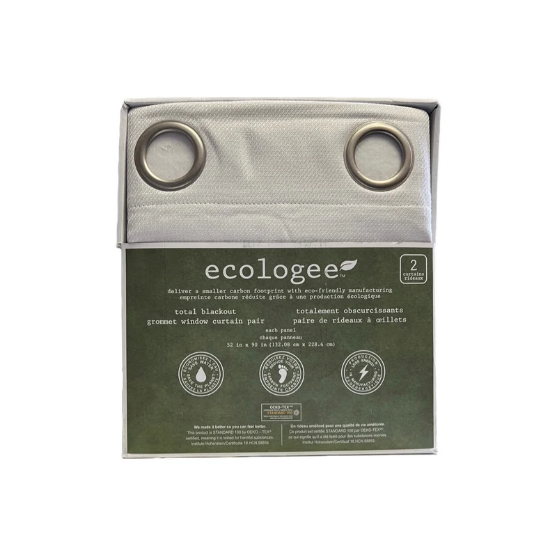ECOLOGEE - Paire de Rideaux à Oeillets