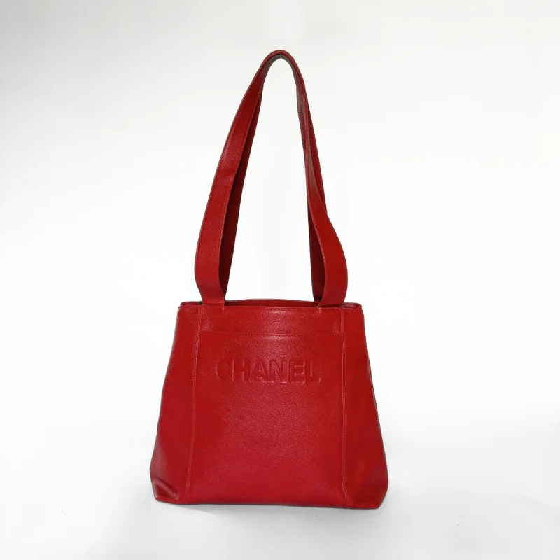 Chanel Big Shopper Cuir rouge