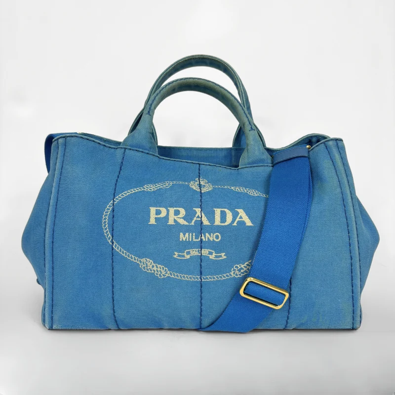 Prada Bandoulière pour sac fourre-tout en toile Canapa