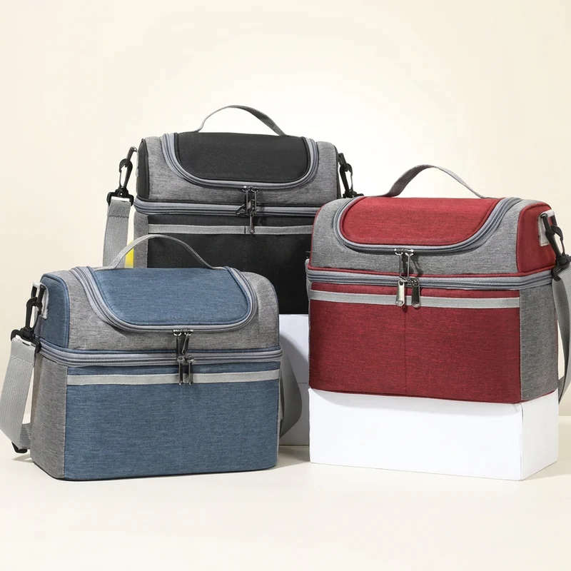 Sac isotherme repas double bloc 10L