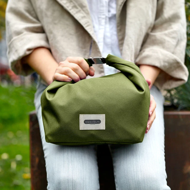 Sac à lunch isotherme pour transporter vos repas - Lunch bag vert Moss Black+Blum