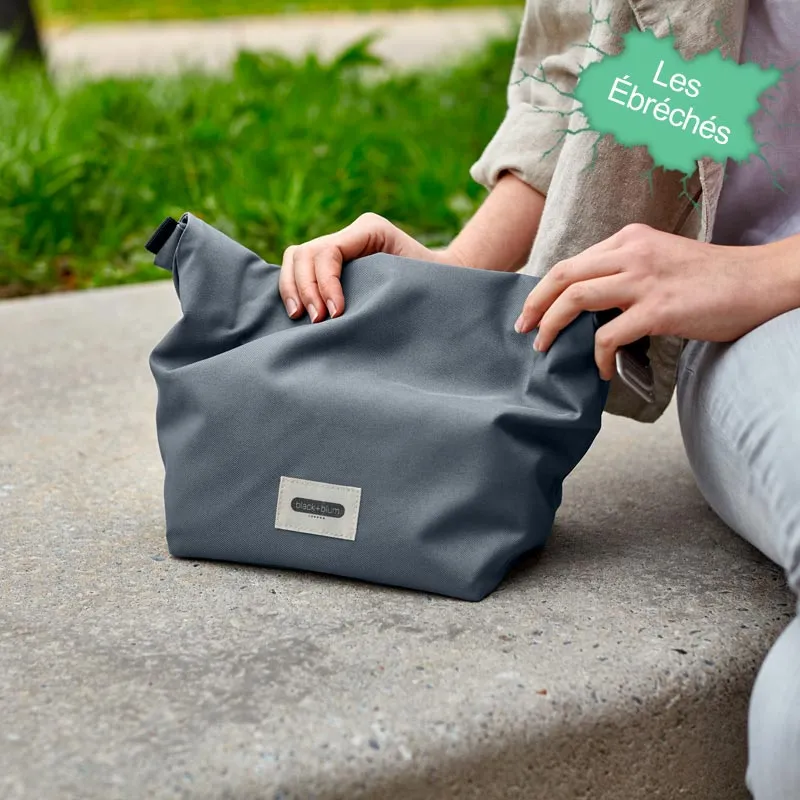 Sac à lunch gris Slate Black+Blum pour transporter vos repas - Article neuf avec léger défaut à -20%