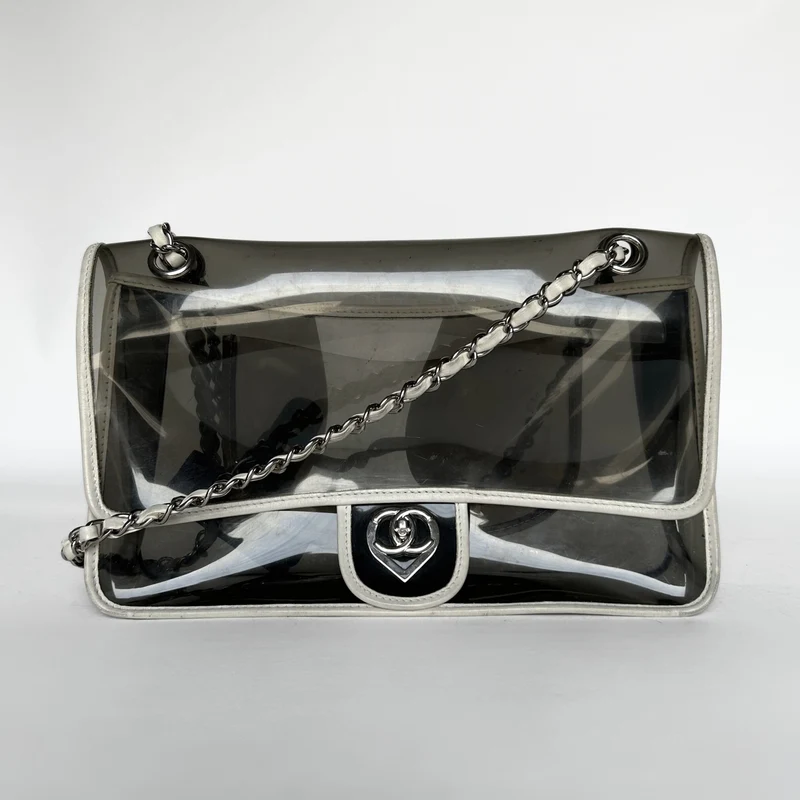 Chanel Coeur CC Flap Bag Vinyle et cuir d'agneau (Limited Edition)