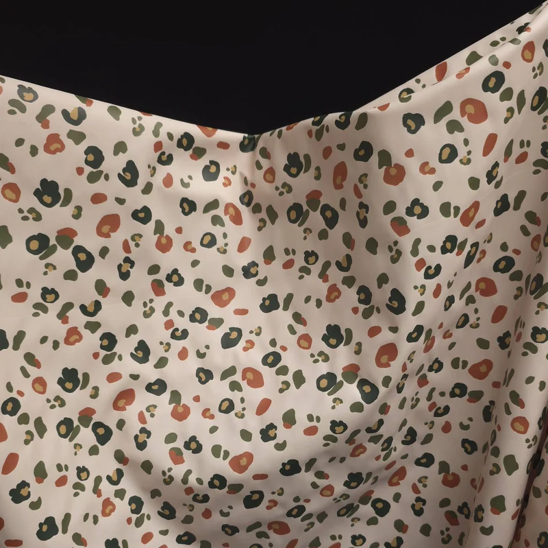 Tissu imperméable | Imprimé léopard neutre | Certifié OEKO-TEX®