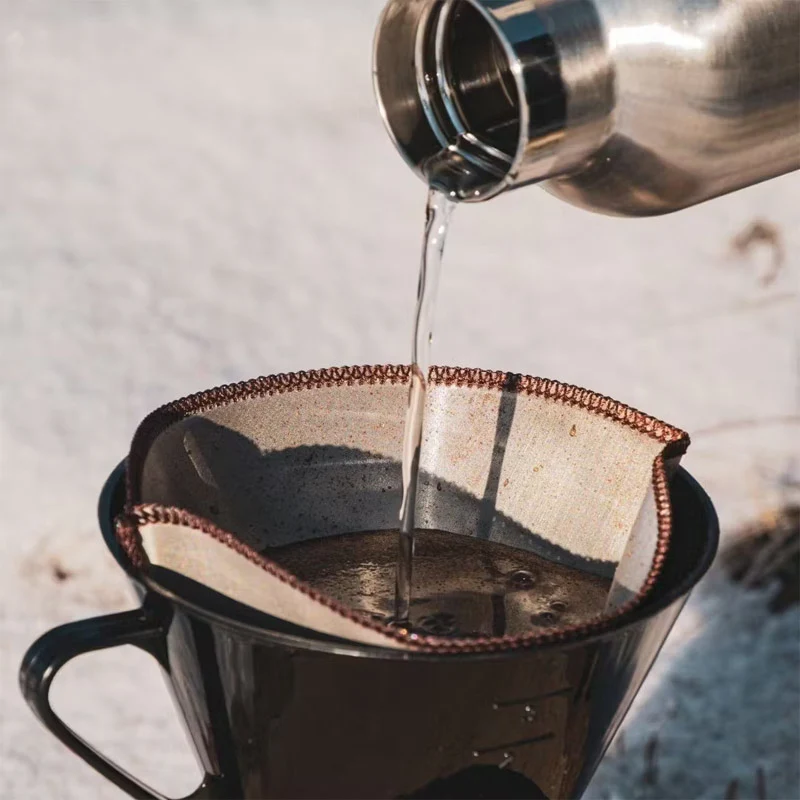 Filtre à café souple réutilisable - Résistant et durable en maille d'acier inoxydable