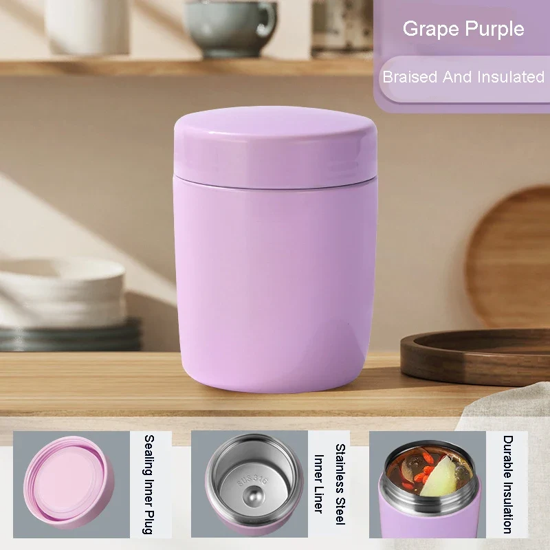 Mini Boîte à Repas Isotherme Enfant 260ml Inox